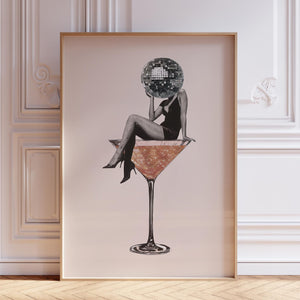 Martini Wall Art Print