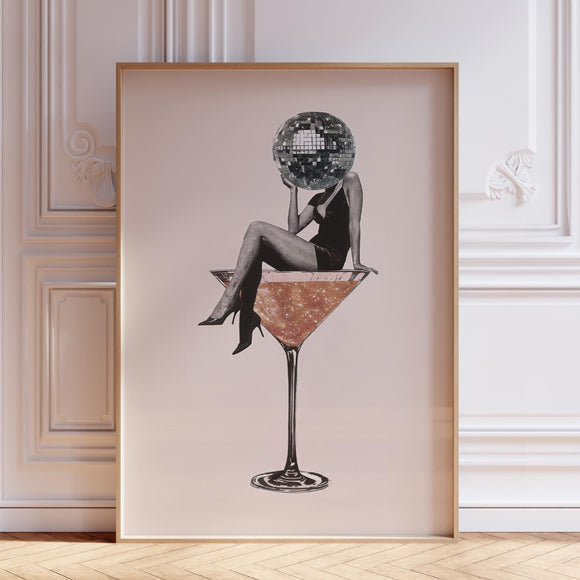 Martini Wall Art Print
