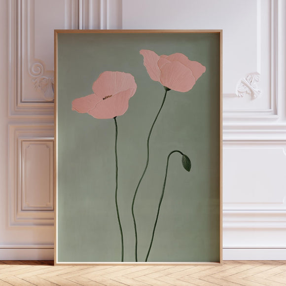 Poppy Flower Wall Art Print