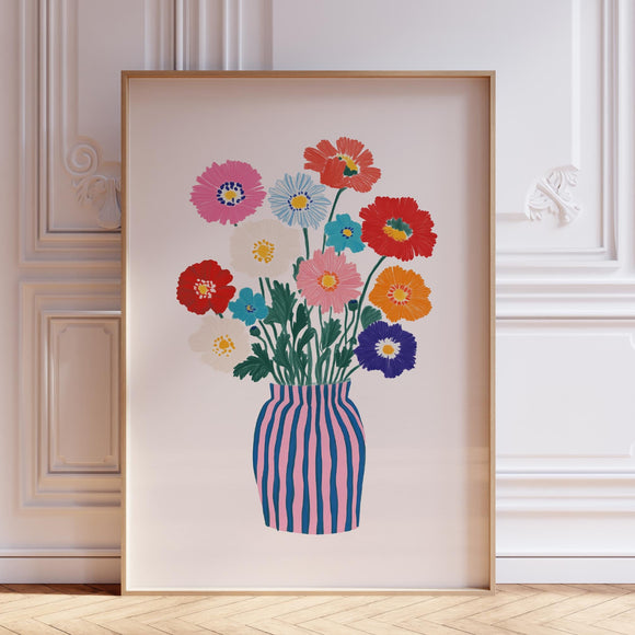 Poppy Flower Wall Art Print