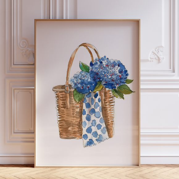 Hydrangea Wall Art Print