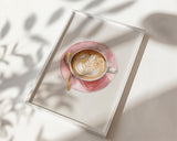 Pink Coffee Wall Art Print