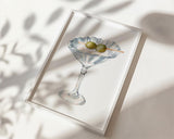 Shell Martini Wall Art Print