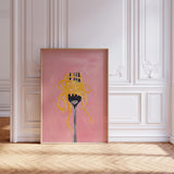 Pink Pasta Wall Art Print