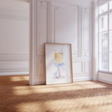 Blue Champagne Wall Art Print