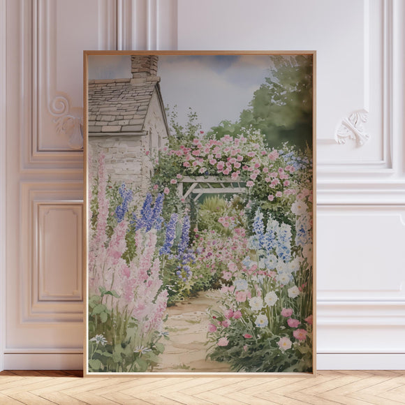 Flower Garden Wall Art Print