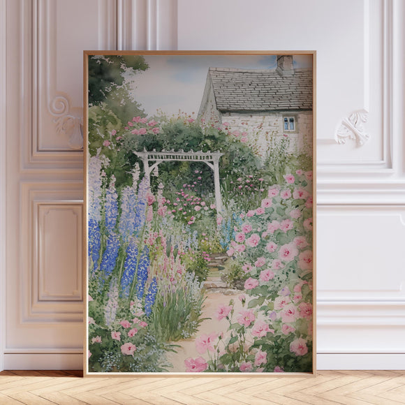 Flower Garden Wall Art Print