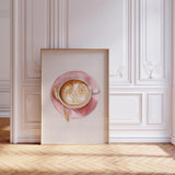 Pink Coffee Wall Art Print