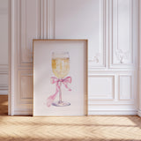 Champagne Wall Art Print