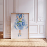 Watercolor Bouquet of Flowers Wall Art Print