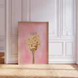 Pink Pasta Wall Art Print