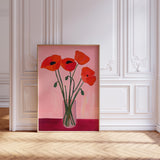 Poppy Flower Wall Art Print