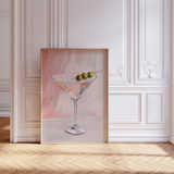 Dirty Martini Wall Art Print