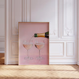 Champagne Wall Art Print