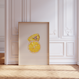 Disco Lemon Wall Art Print