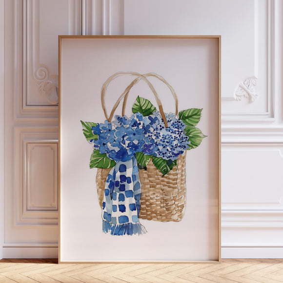 Hydrangea Wall Art Print