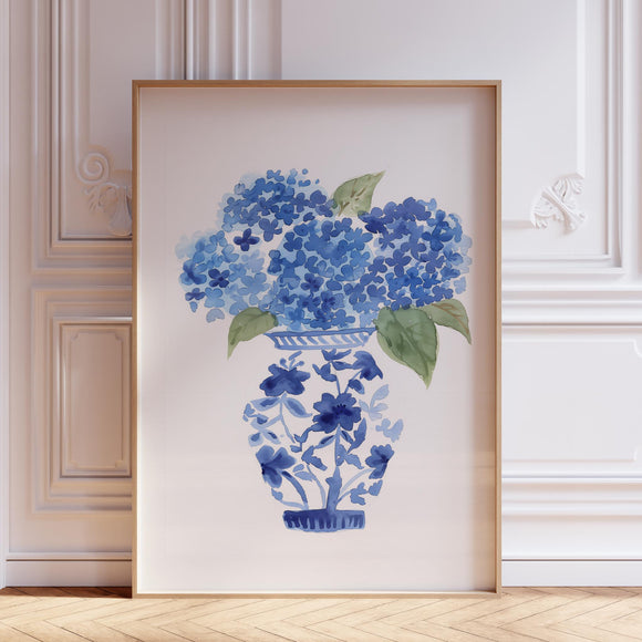 Hydrangea Wall Art Print