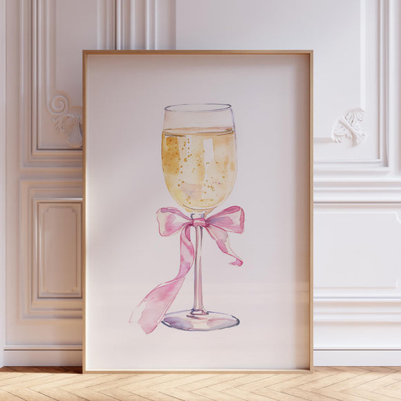 Champagne Wall Art Print