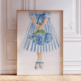 Watercolor Bouquet of Flowers Wall Art Print