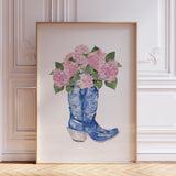 Cowboy Boot Wall Art Print