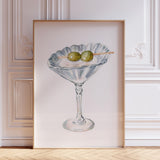 Shell Martini Wall Art Print