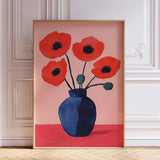 Poppy Flower Wall Art Print