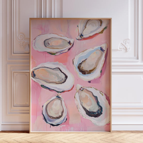 Pink Oyster Wall Art Print