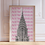 Pink New York Wall Art Print