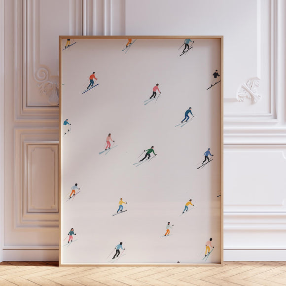 Ski Wall Art Print