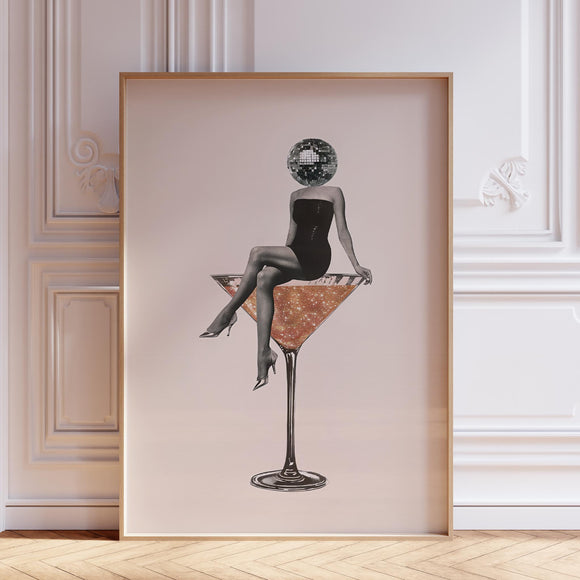 Martini Wall Art Print