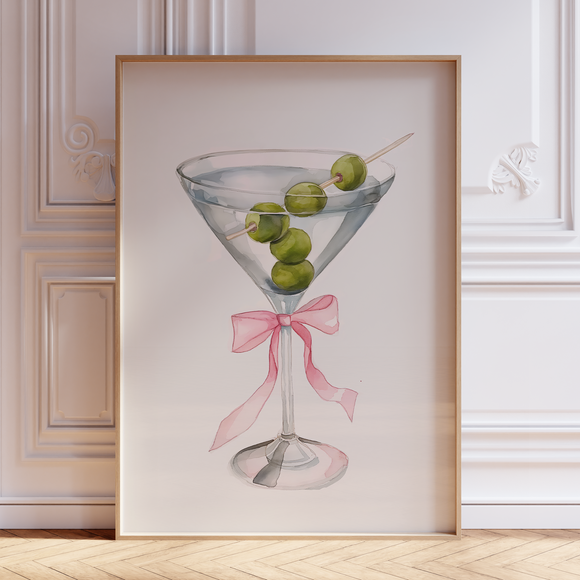 Dirty Martini Wall Art Print