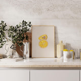 Disco Lemon Wall Art Print