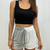 Hazel Color Block High Waisted Lounge Shorts