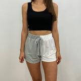 Hazel Color Block High Waisted Lounge Shorts