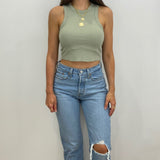 Madison Ribbed Crop Top