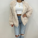 Josie Faux Fur Oversized Hooded Jacket