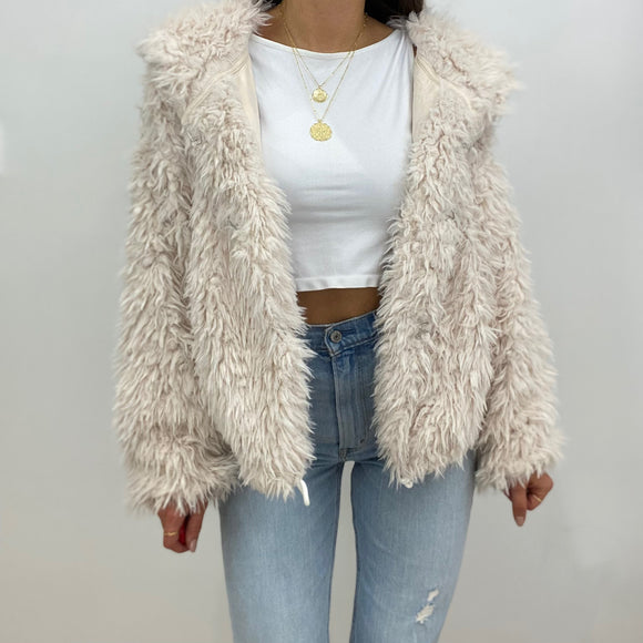 Josie Faux Fur Oversized Hooded Jacket