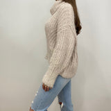 Adalyn Fuzzy Knit Turtleneck Sweater