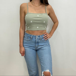 Emely Embroidered Crop Top