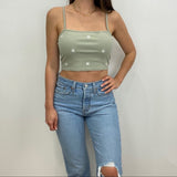 Emely Embroidered Crop Top
