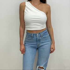 Carolina One Shoulder Crop Top