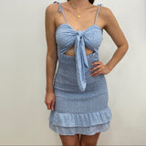 Willa Smocked Floral Mini Dress